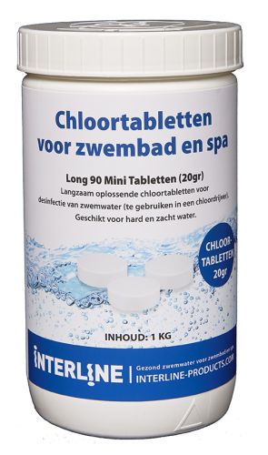 Interline Chloortabletten - Long90 20gram/1kg
