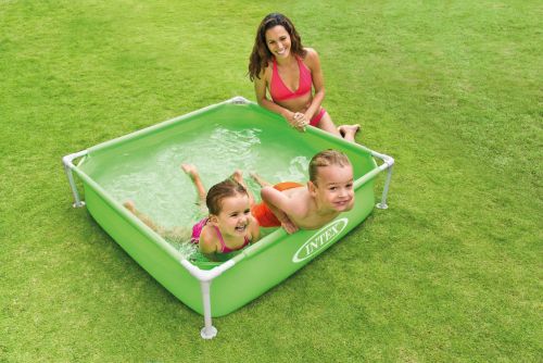 Verspilling alcohol Toegepast Kinderzwembad met frame Groen