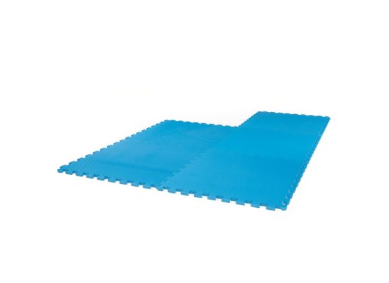 Gre Zwembadvloerbeschermer – 9 Stuks EVA – 50x50 Cm, 4,5 Mm Dik – Totaal 2,25 M² – Blauw – Past In Elk Bovengronds Zwembad – Lek- En Scheurbestendig
