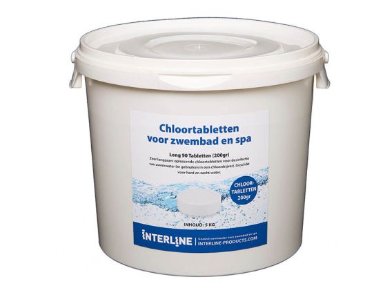 Chloortabletten voor zwembad | Long90 200gram/10kg