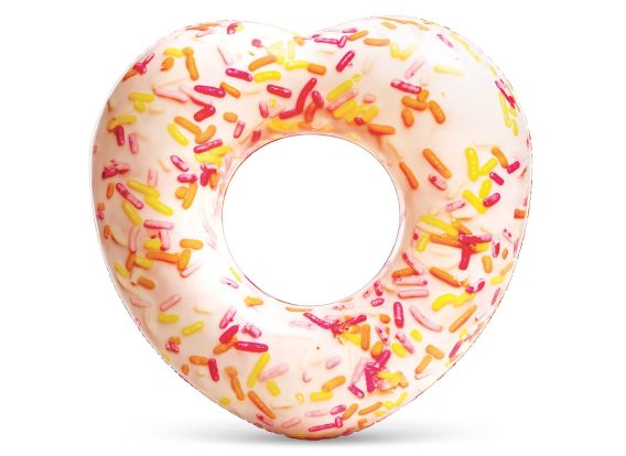 Opblaasbare sprinkle heart donut