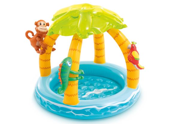 Intex Tropical Island babyzwembad met dakje