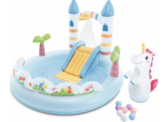 Intex Zwembad Speelcentrum Unicorn Castle | Met Glijbaan