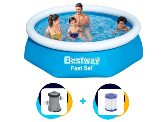 Bestway zwembad 305 x 76 cm Fast Set | Met filterpomp