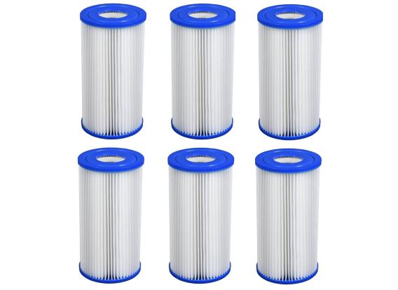 Filtercartridge A - set van 6 stuks | Voor Intex en Bestway filterpompen