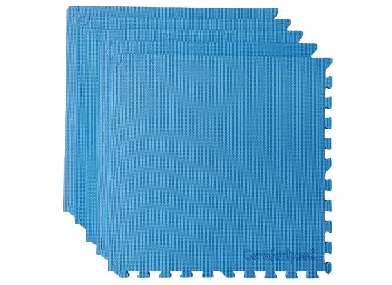 Comfortpool Zwembad Isolatietegels – 20 Stuks (60x60 Cm, 7,2 M²) Met Grasprint, 1,4 Cm Dik, Als Dempende Ondervloer Voor Boven- En Opzetzwembaden