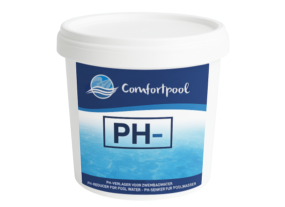 pH-min poeder | 1 kg | Verlaagt de pH waarde | Voor helder zwembadwater | Comfortpool