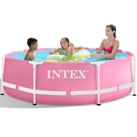 Intex Metal Frame zwembad 244 x 76 cm - roze
