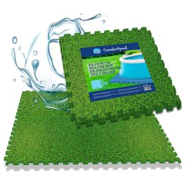 Zwembad vloertegels - 15 stuks | Gras-print| Isolatie en bescherming | Zwembad ondervloer