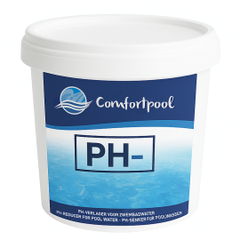 pH-min poeder | 1 kg | Verlaagt de pH waarde | Voor helder zwembadwater | Comfortpool