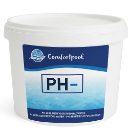 pH-min poeder | 5 kg | Verlaagt de pH waarde | Voor helder zwembadwater | Comfortpool