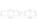 Intex zwembad 300 x 200 x 75 | Rechthoekig frame zwembad