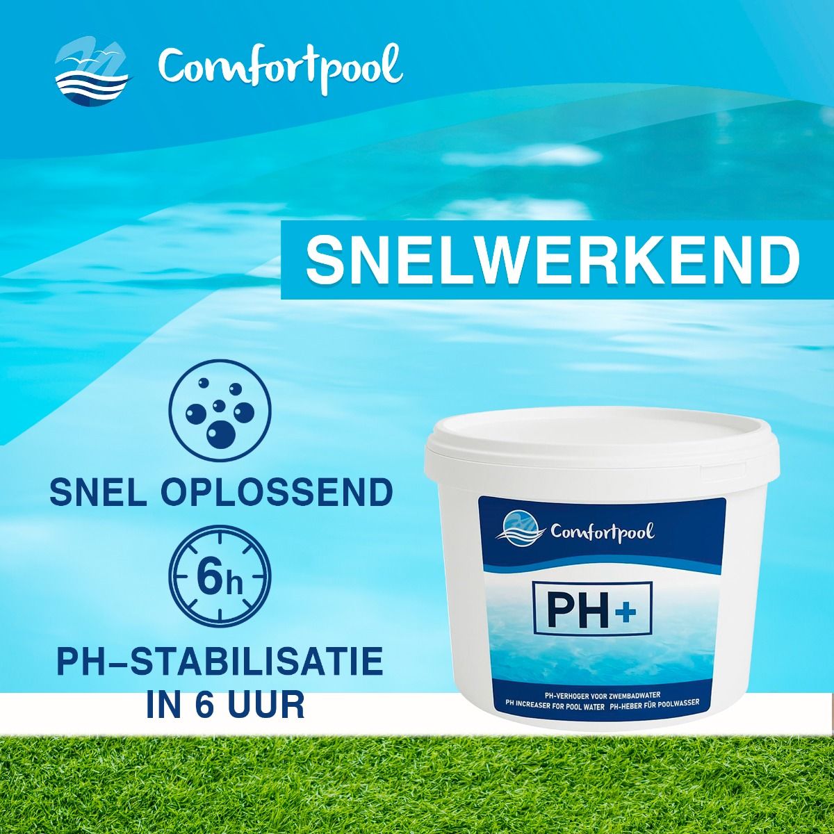 Nortembio Pool pH Plus 1,4 Kg. Natuurlijk pH-Verhogend Poeder voor Zwembad en Spa. Waterkwaliteit Verbeteren. pH Regelaar. Voordelig voor de Gezondheid Nortembio Pool pH Plus 1,4 Kg. Natuurlijk pH-Verhogend Poeder voor Zwembad en Spa. Waterkwaliteit Verbeteren. pH Regelaar. Voordelig voor de Gezondheid