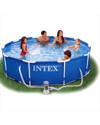 Intex Metal Frame zwembad 305 x 76 met filterpomp