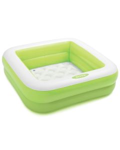 Vierkant opblaasbaar babyzwembad groen