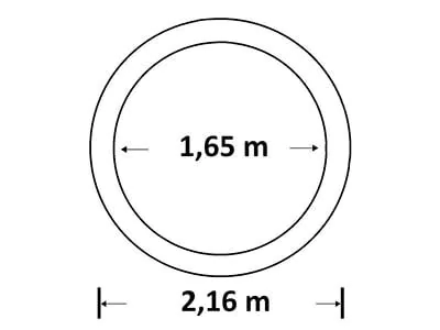 4-persoons opblaasbare jacuzzi - afmetingen 4-persoons opblaasbare jacuzzi - afmetingen
