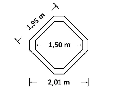 4-persoons opblaasbare jacuzzi - afmetingen 4-persoons opblaasbare jacuzzi - afmetingen