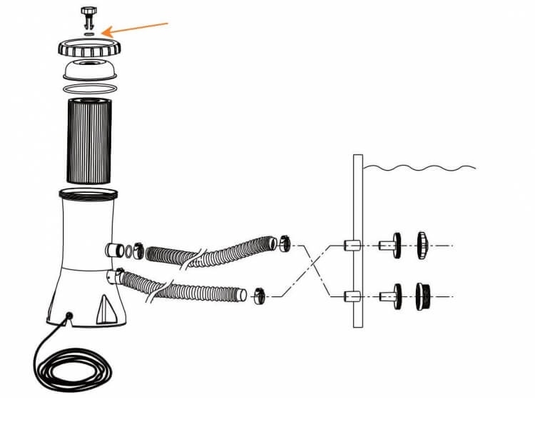 Intex O-ring ventiel