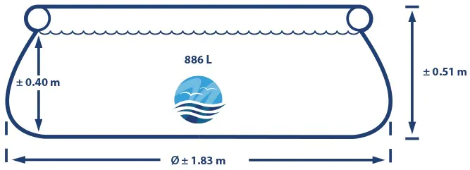 lijntekening Easy Set 183x51 Easy Set 183x51