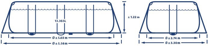 Prism Oval Frame 503 x 274 x 122 cm