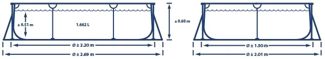 lijntekening Klein Frame 220 x 150 Klein Frame 220 x 150
