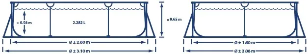 lijntekening Klein Frame 260 x 160 Klein Frame 260 x 160