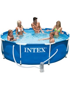 Zware vrachtwagen voorbeeld vrouw Intex Zwembad kopen? Premium Intex Zwembaden dealer!